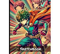 Manga Action Hero Sketchbook: Anime Style Personal Artist Book for Drawing Sketching Doodling With Blank Comic Book Panel Templates
