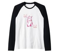 Manga Anime Hot Zero Two AI/Power Darling/Code 2 Maglia con Maniche Raglan