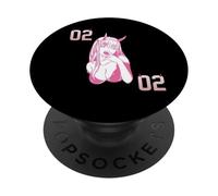 Manga anime Hot Zero Two AI/Power Darling/Code 2 PopSockets PopGrip Adesivo
