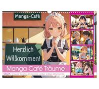 Manga Café Träume - Kawaii Anime-Kalender voller süßer Momente (Wandkalender 2026 DIN A3 quer), CALVENDO Monatskalender: Süße Manga- und Anime-Momente ... - ein Jahr voller Gefühle für Anime-Fans