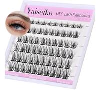 Manga Ciglia Cluster Extension per ciglia Wispy Anime Ciuffetti di ciglia Extension per ciglia 60 pezzi 8-16 mm D Curl Volume Singoli Cluster Ciglia Naturali Ciuffetti di ciglia appuntite fai da te