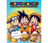 Manga Colors: Libro de colorear infantil de personajes Manga y Anime en estilo Chibi y Kawaii, 35 paginas increibles.
