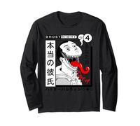 Manga Horror Anime Style Design Giapponese Edgy Ghostly Demon Maglia a Manica