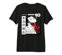 Manga Horror Anime Style Design Giapponese Edgy Ghostly Demon Maglietta Premium