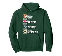 Manga Kawaiano Giapponese - Cute Eat Sleep Anime Repeat Felpa con Cappuccio