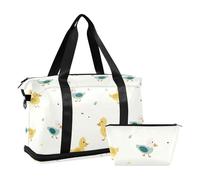 Manga Mallard Duck Adventure Offwhite borsa impermeabile grande borsa da viaggio Weekender con tracolla regolabile per trekking