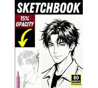 Manga Portrait Tracing Sketchbook: 80 Light-Opacity Pages for Anime Face & Character Drawing Practice