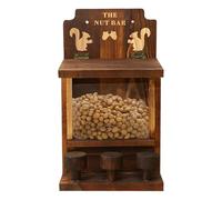 Mangeoire à écureuils,Mangeoires à écureuils | Bar Écureuil en Bois av Tabourets maison de sistante aux s pour p t al agnie, décor d'ar