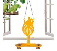 Mangeoire à oiseaux de fenêtre - Trasparente et anti-fuite, avec ventouses puissantes | Décoration de jardin étanche pour l'observation des oiseaux en extérieur (bac à graines facile à remplir - Atti