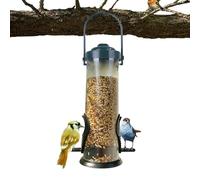 Mangeoire À Oiseaux - PP + PVC, Tube D'alimentation Suspendu, Conception Transparente Anti-déversement | Solution D'alimentation Pour Oiseaux En Plein Air, Construction Résistante Aux Intempéries, Fac