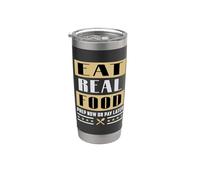 Mangia cibo reale Sopravvivenza Survivalist Preppers Doomsday Prepper Bicchiere termico in acciaio inox doppia parete