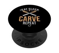 Mangia Dormi Intaglio Ripeti Intaglio PopSockets PopGrip Adesivo