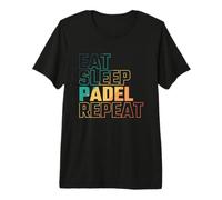 Mangia Dormi Padel Ripeti Maglietta Premium