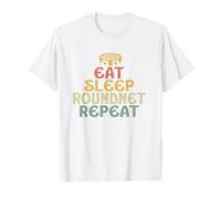 Mangia Dormi Roundnet Ripeti Motivazione Giornaliera Maglietta