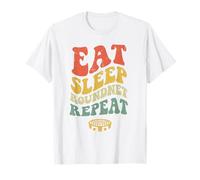 Mangia Dormi Roundnet Ripeti Motivazione Giornaliera Maglietta