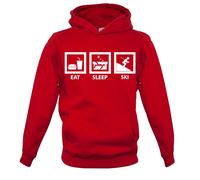 Mangia Dormi Scia - Felpa Per Bambini - Sciatore Sport Hobby Vacanza Inverno