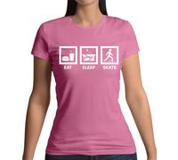 Mangia Dormi Skate - Maglietta Donna - Amore Per Lo Skateboarding Divertente
