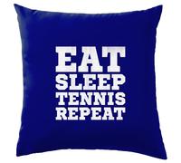 Mangia Dormi Tennis Ripeti - Cuscino - Racchetta Sportiva Giocatore Doppio Amore