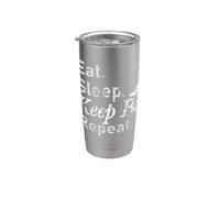 Mangia, dormi, tieni le api, ripeti. Bicchiere termico in acciaio inox doppia parete