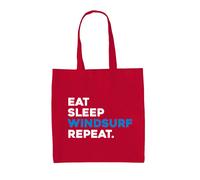 Mangia Dormi Windsurf Ripeti - Borsa In Tela - Amore Per Il Windsurf