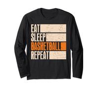 Mangia Dormire Basket Ripeti Divertente Basket Maglia a Manica