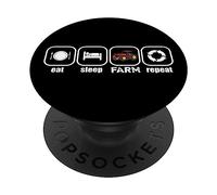 Mangia, Dormire, Fattoria, Ripeti PopSockets PopGrip Adesivo