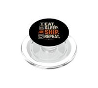 Mangia Dormire Nave Ripeti Divertente Ecommerce Slogan Venditore PopSockets PopGrip per MagSafe