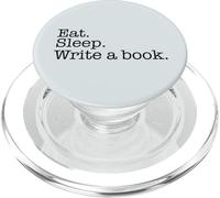 Mangia. Dormire. Scrivi un libro. Scrittore occupato Scrivere Meme sul retro PopSockets PopGrip per MagSafe