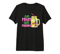 Mangia Frutta Non Amici Cocktail fruttati Vegani Vegetariano Maglietta Premium