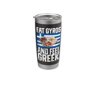 Mangia Gyros e senti greco Bicchiere termico in acciaio inox doppia parete
