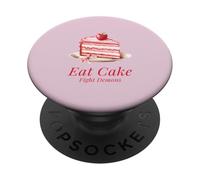 Mangia i demoni di combattimento della torta (Dichiarazione divertente e strana strana) PopSockets PopGrip Adesivo