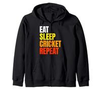 Mangia il cricket per dormire ripetere Felpa con Cappuccio