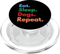Mangia il sonno ripetere i cani per i proprietari di animali domestici e gli amanti dei cani PopSockets PopGrip per MagSafe
