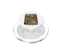 Mangia il tuo verde Bigfoot Camping Funny Nature Graphic PopSockets PopGrip per MagSafe