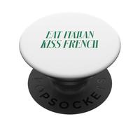 Mangia italiano Bacio Francese Divertente Romantico Citazione PopSockets PopGrip Adesivo