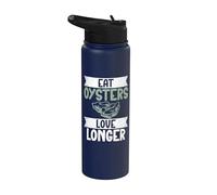 Mangia le ostriche amano più ostriche Stainless Steel Insulated Water Bottle
