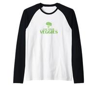 Mangia Le tue Verdure deliziose Maglia con Maniche Raglan