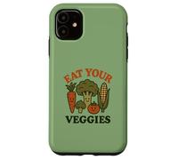MANGIA LE TUE VERDURE - Vintage - Umorismo - Happy Vegetables Custodia per iPhone 11