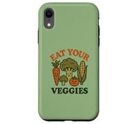 MANGIA LE TUE VERDURE - Vintage - Umorismo - Happy Vegetables Custodia per iPhone XR