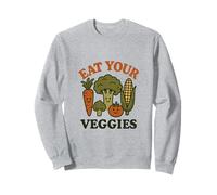 Mangia Le tue Verdure - Vintage - Umorismo - Happy Vegetables Felpa