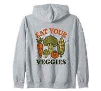 Mangia Le tue Verdure - Vintage - Umorismo - Happy Vegetables Felpa con Cappuccio