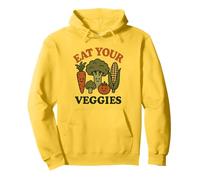 Mangia Le tue Verdure - Vintage - Umorismo - Happy Vegetables Felpa con Cappuccio