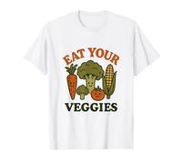 Mangia Le tue Verdure - Vintage - Umorismo - Happy Vegetables Maglietta