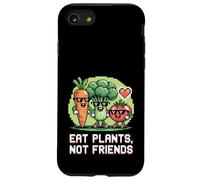 Mangia Piante Non Amici Pixel Art Verdure Vegano Vegetariano Custodia per iPhone SE (2020) / 7/8
