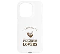 Mangia più piante Il veganismo è per gli amanti (Dichiarazione erbivora) Custodia per iPhone 15 Pro