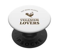 Mangia più piante Il veganismo è per gli amanti (Dichiarazione erbivora) PopSockets PopGrip Adesivo