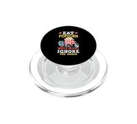 Mangia Popcorn Guarda i film Ignora il mondo Citazione PopSockets PopGrip per MagSafe