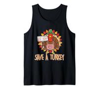 Mangia prosciutto Salva Un Tacchino - Ringraziamento Divertente Canotta