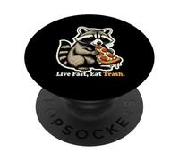 Mangia Trash Raccoon Joke Umorismo PopSockets PopGrip Adesivo