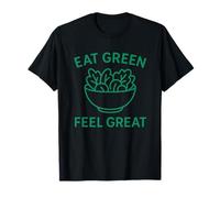 Mangia verde, sentiti benissimo - T-shirt a base vegetale Healthy Living Maglietta